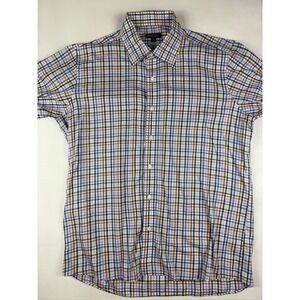 Peter Millar Button Down Shirt Large Multicolor Check Crown Crafted Flex Finish